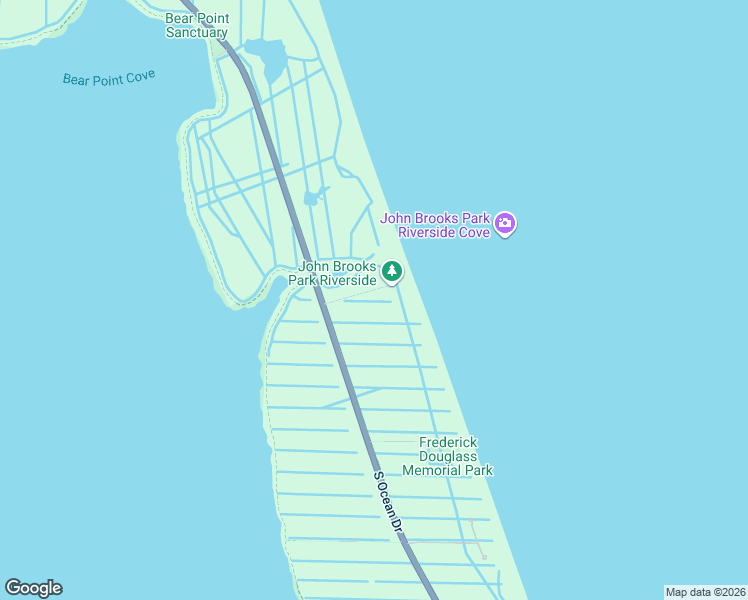 map of restaurants, bars, coffee shops, grocery stores, and more near 3300 South Ocean Drive in Fort Pierce