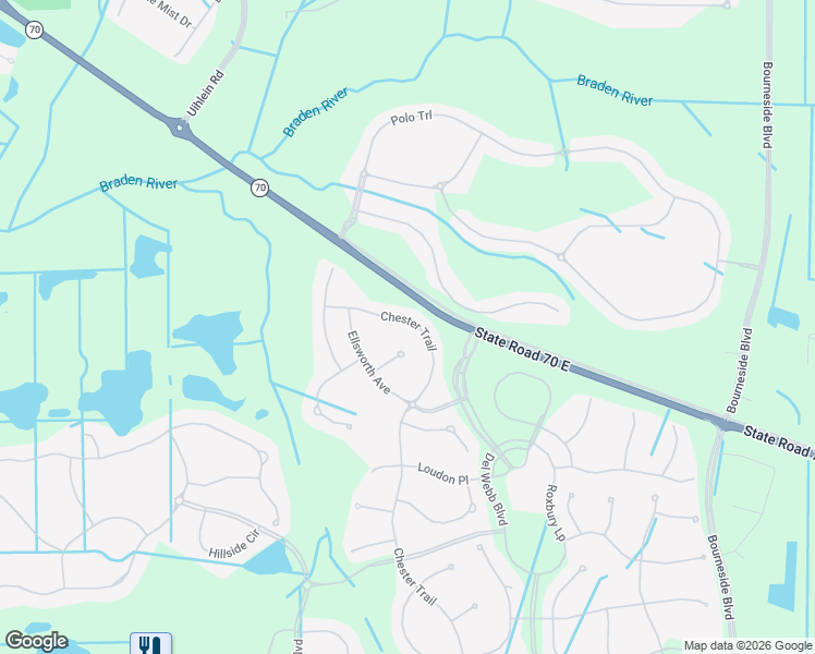 map of restaurants, bars, coffee shops, grocery stores, and more near 6718 Haverhill Court in Bradenton