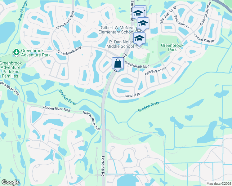 map of restaurants, bars, coffee shops, grocery stores, and more near 14325 Sundial Place in Lakewood Ranch