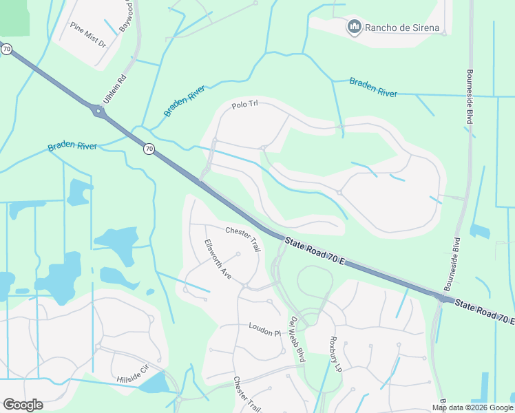 map of restaurants, bars, coffee shops, grocery stores, and more near 17217 Blue Ridge Pl in Bradenton