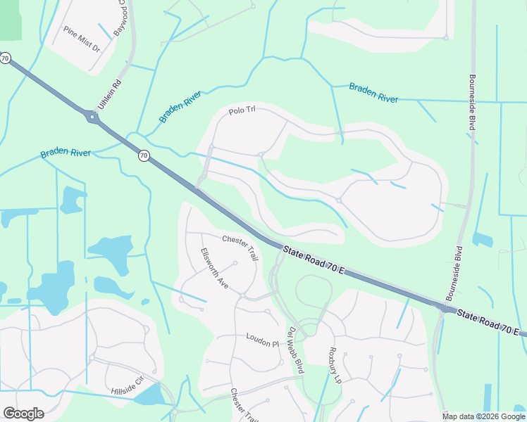 map of restaurants, bars, coffee shops, grocery stores, and more near 17217 Blue Ridge Pl in Bradenton