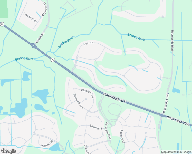 map of restaurants, bars, coffee shops, grocery stores, and more near 17217 Blue Ridge Pl in Bradenton