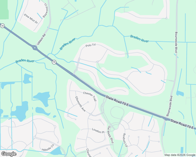 map of restaurants, bars, coffee shops, grocery stores, and more near 17217 Blue Ridge Pl in Bradenton