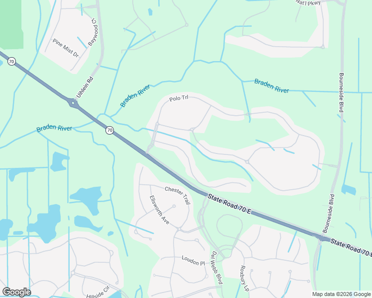 map of restaurants, bars, coffee shops, grocery stores, and more near 17127 Blue Ridge Pl in Bradenton