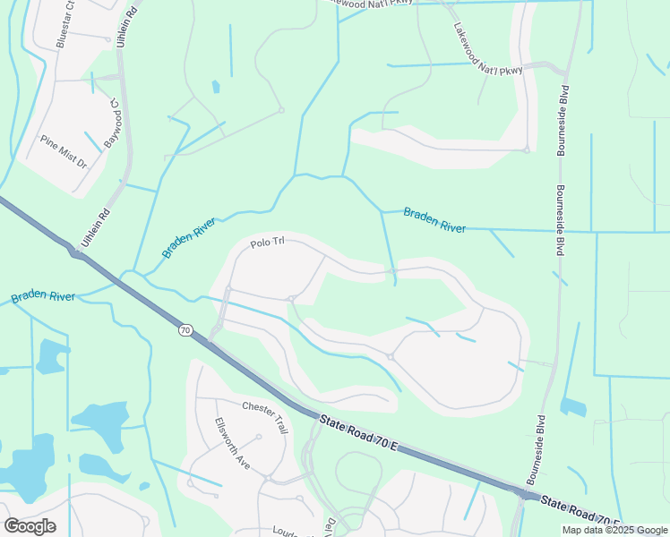 map of restaurants, bars, coffee shops, grocery stores, and more near 17131 Polo Trail in Bradenton