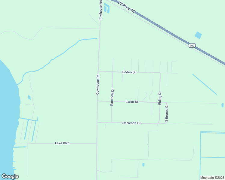 map of restaurants, bars, coffee shops, grocery stores, and more near Ranchett Drive in Highlands County