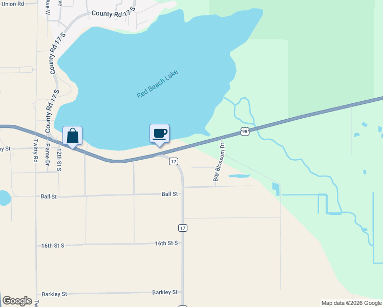 map of restaurants, bars, coffee shops, grocery stores, and more near 12715 U.S. 98 in Sebring
