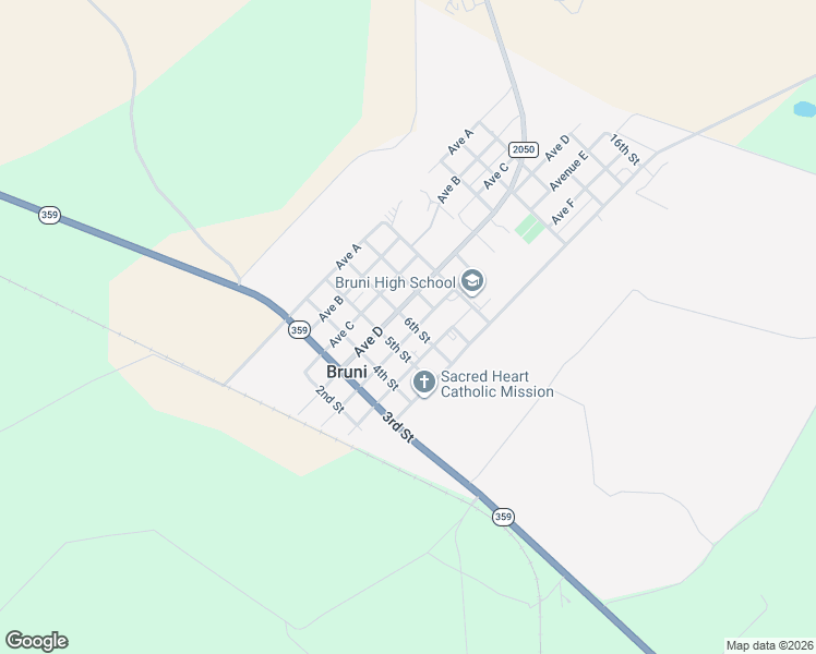 map of restaurants, bars, coffee shops, grocery stores, and more near 319 Avenue East in Bruni