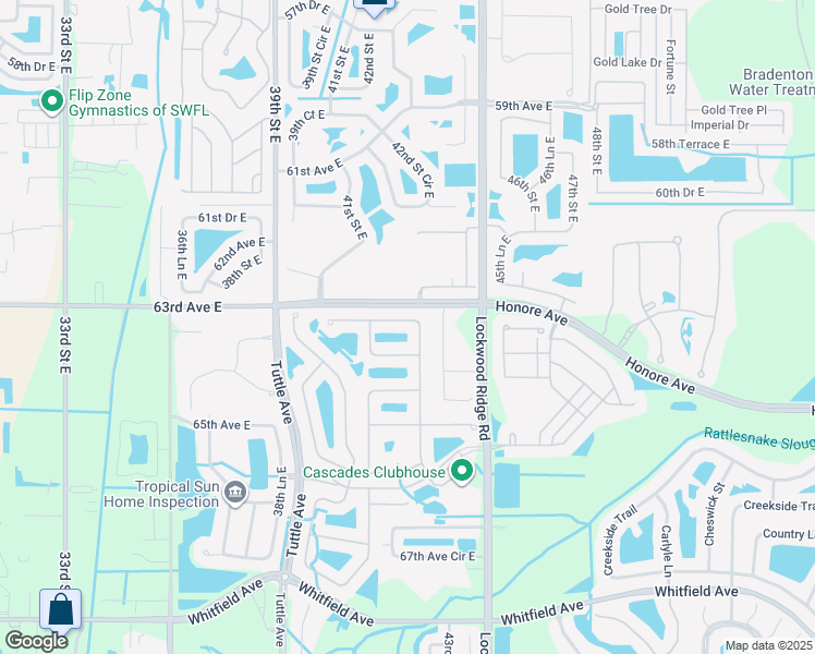 map of restaurants, bars, coffee shops, grocery stores, and more near 4234 63rd Terrace East in Sarasota