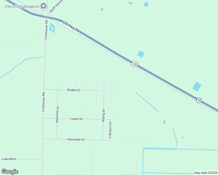 map of restaurants, bars, coffee shops, grocery stores, and more near North Bronco Drive in Highlands