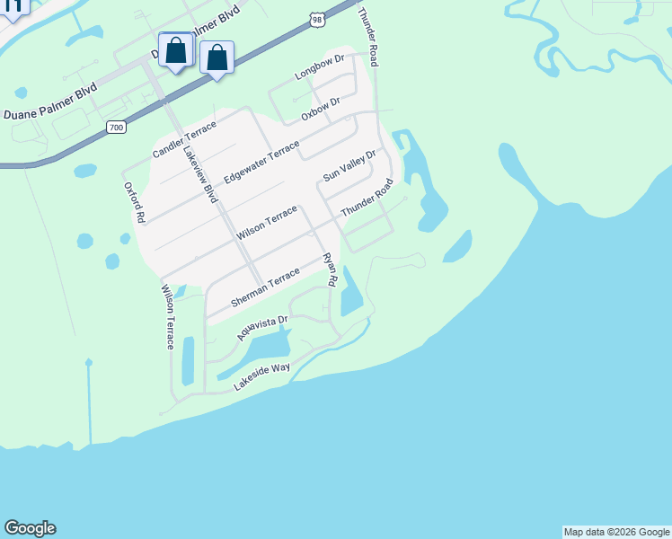map of restaurants, bars, coffee shops, grocery stores, and more near 709 Ryan Road in Sebring