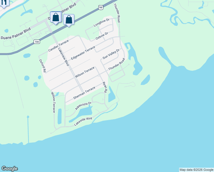 map of restaurants, bars, coffee shops, grocery stores, and more near 709 Ryan Road in Sebring