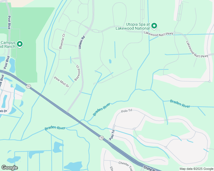 map of restaurants, bars, coffee shops, grocery stores, and more near 16814 Vardon Terrace in Bradenton