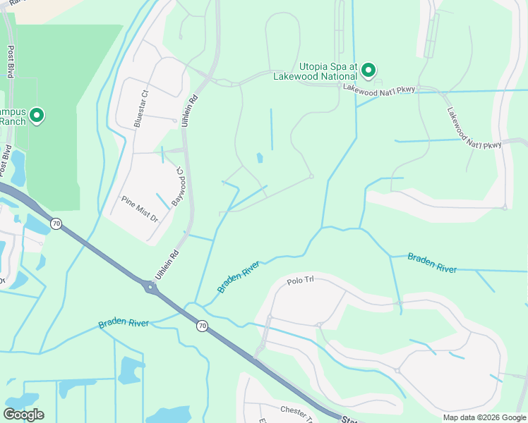 map of restaurants, bars, coffee shops, grocery stores, and more near 16924 Vardon Terrace in Bradenton