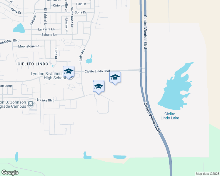 map of restaurants, bars, coffee shops, grocery stores, and more near 5910 Saint Luke Boulevard in Laredo