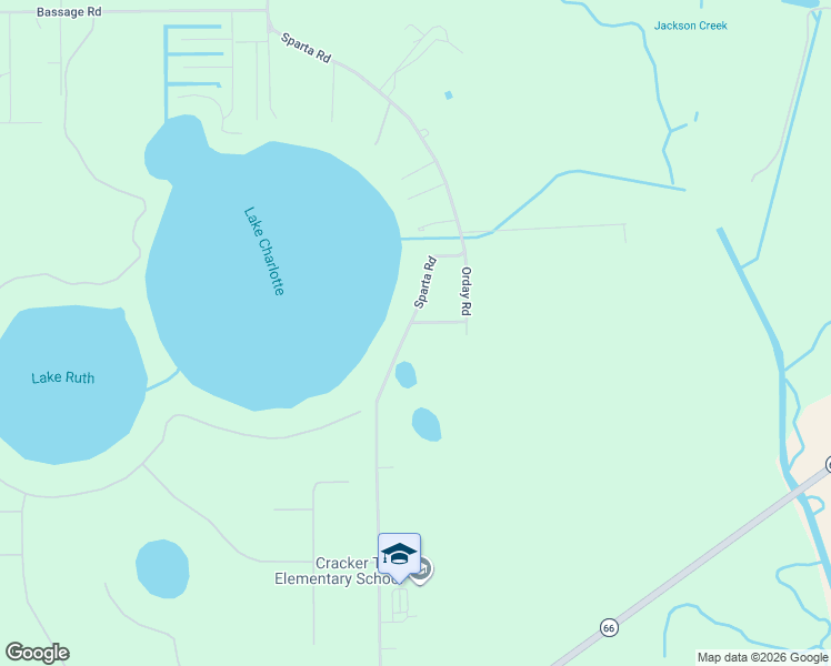 map of restaurants, bars, coffee shops, grocery stores, and more near 7423 Sparta Road in Sebring