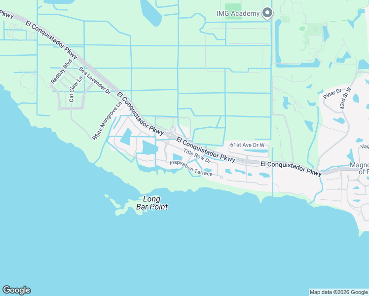 map of restaurants, bars, coffee shops, grocery stores, and more near 5410 Title Row Drive in Bradenton