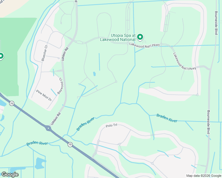 map of restaurants, bars, coffee shops, grocery stores, and more near 17108 Vardon Terrace in Bradenton