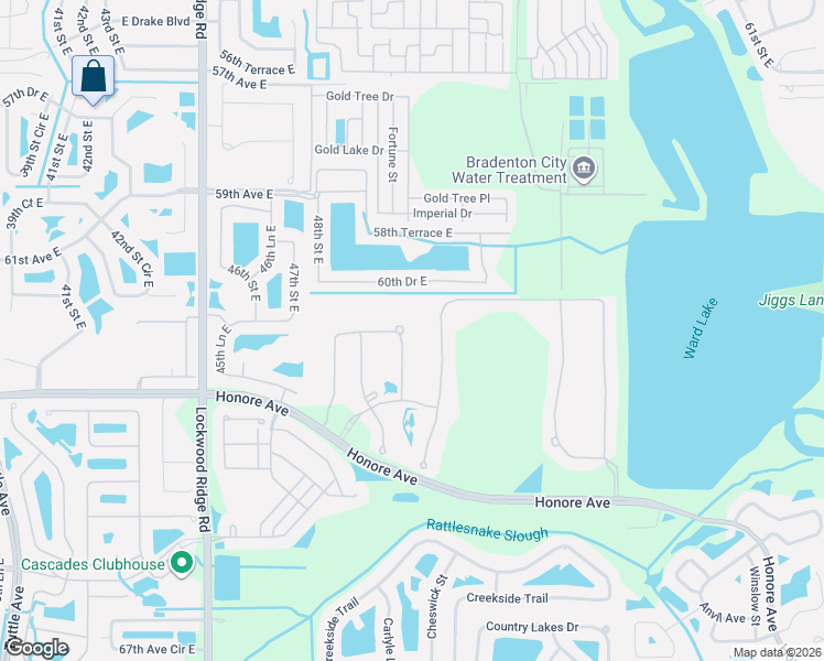 map of restaurants, bars, coffee shops, grocery stores, and more near 5114 60th Drive East in Bradenton