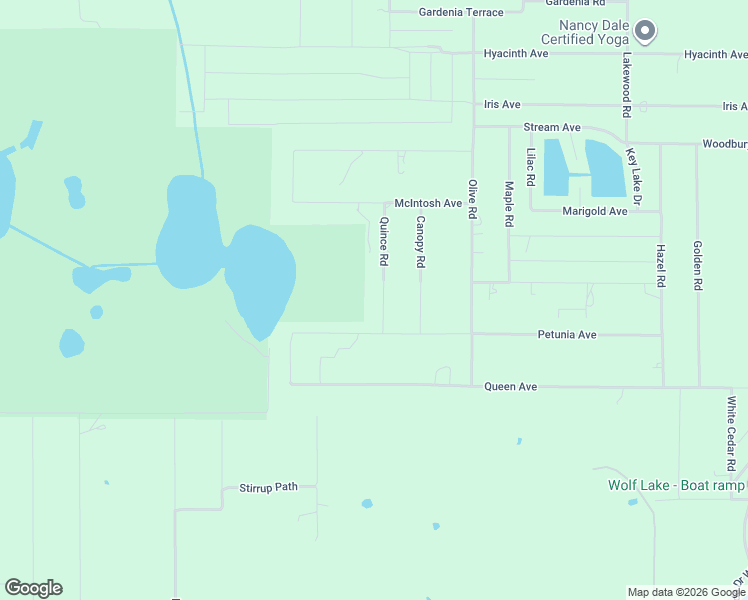 map of restaurants, bars, coffee shops, grocery stores, and more near 5909 Quince Road in Sebring