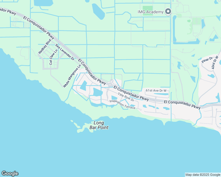 map of restaurants, bars, coffee shops, grocery stores, and more near 5523 Title Row Drive in Bradenton
