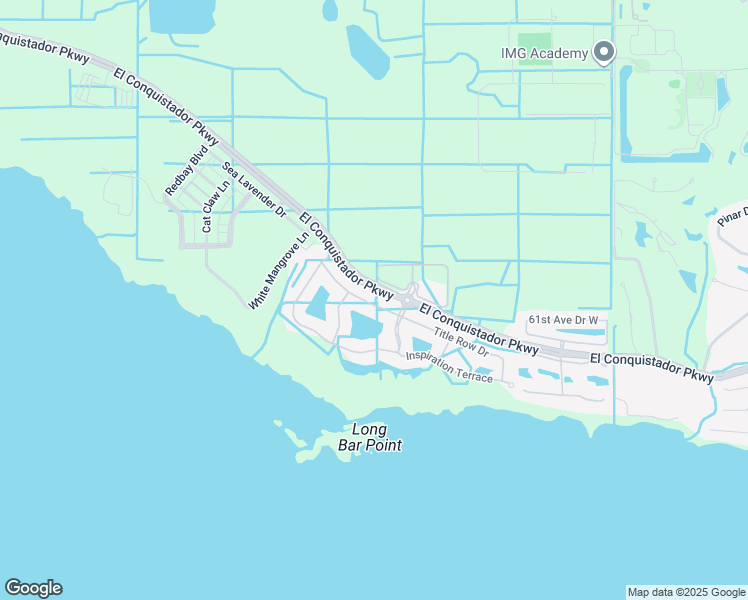 map of restaurants, bars, coffee shops, grocery stores, and more near 5703 Title Row Drive in Bradenton