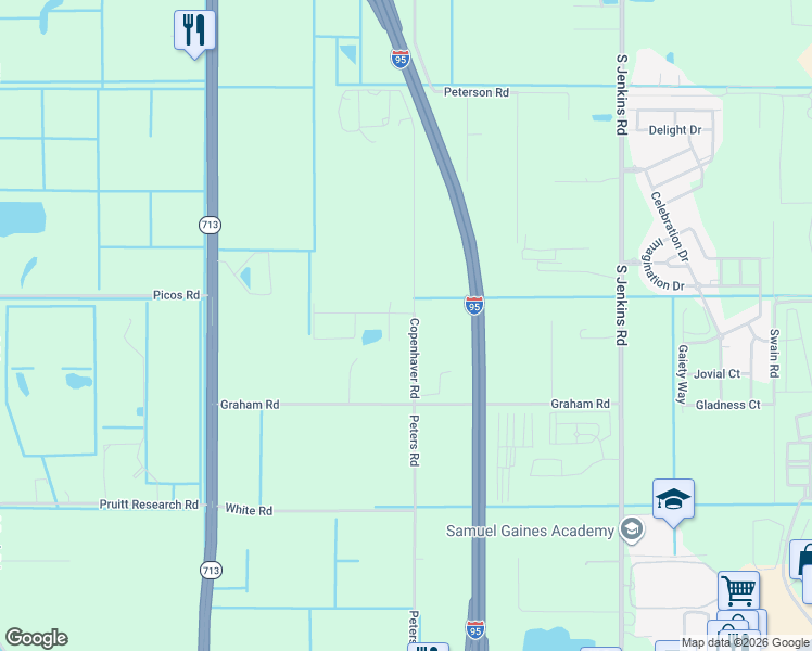 map of restaurants, bars, coffee shops, grocery stores, and more near 1833 Copenhaver Road in Fort Pierce
