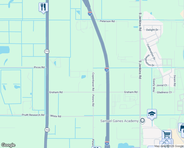 map of restaurants, bars, coffee shops, grocery stores, and more near 1833 Copenhaver Road in Fort Pierce