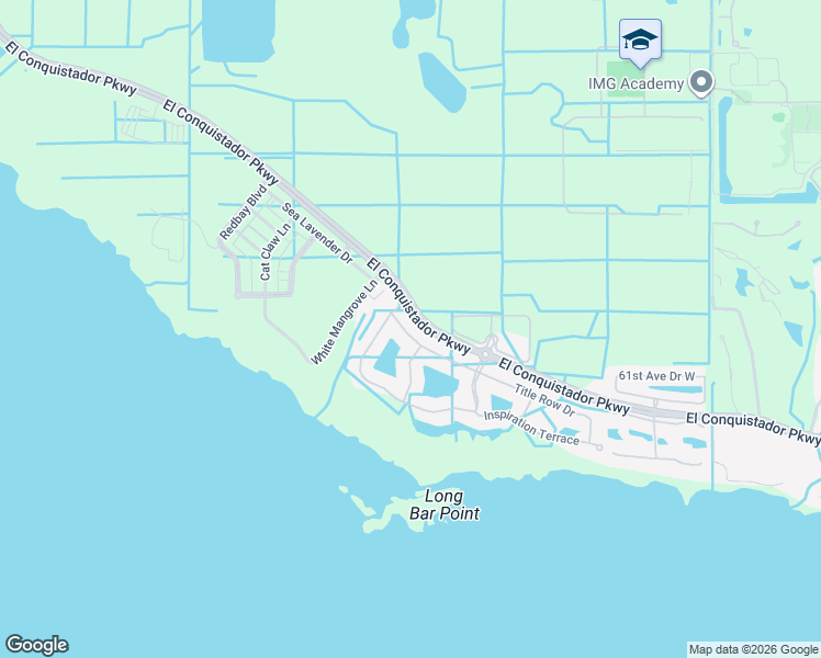 map of restaurants, bars, coffee shops, grocery stores, and more near 5831 Title Row Drive in Bradenton