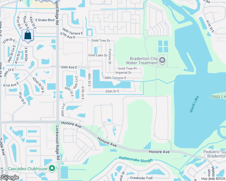 map of restaurants, bars, coffee shops, grocery stores, and more near 5115 60th Drive East in Bradenton