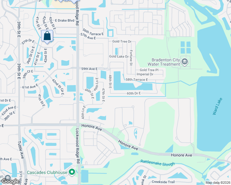 map of restaurants, bars, coffee shops, grocery stores, and more near 4815 60th Drive East in Bradenton
