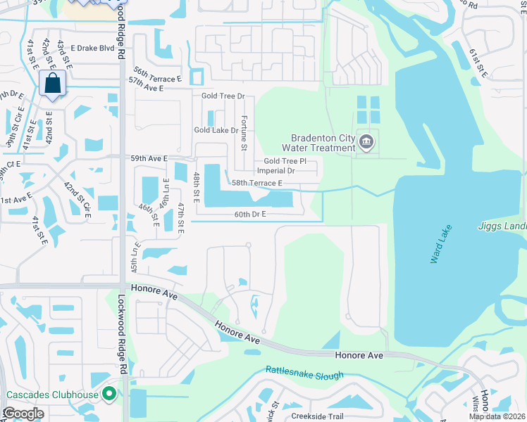 map of restaurants, bars, coffee shops, grocery stores, and more near 5115 60th Drive East in Bradenton