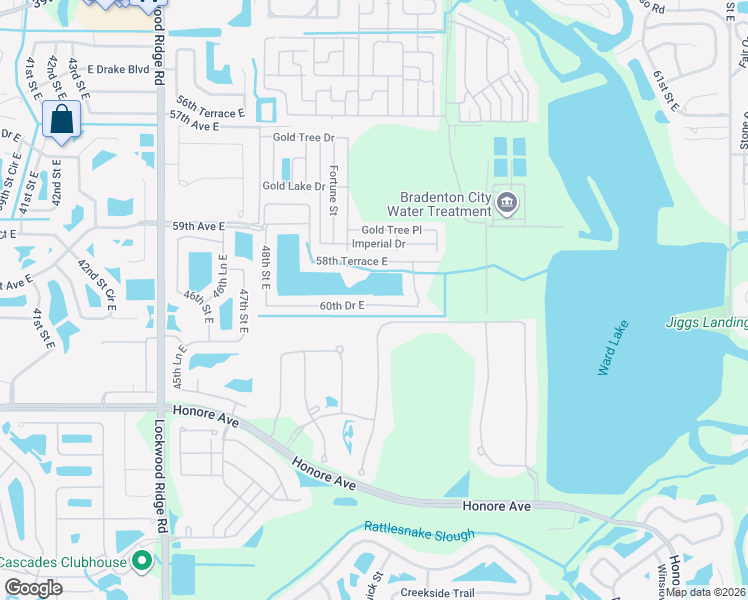 map of restaurants, bars, coffee shops, grocery stores, and more near 5115 60th Drive East in Bradenton