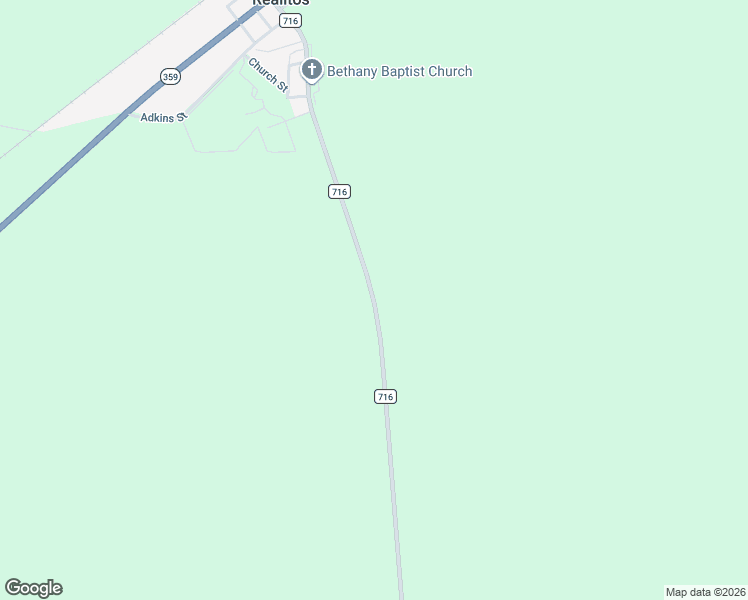 map of restaurants, bars, coffee shops, grocery stores, and more near 4219 Farm to Market Road 716 in Realitos