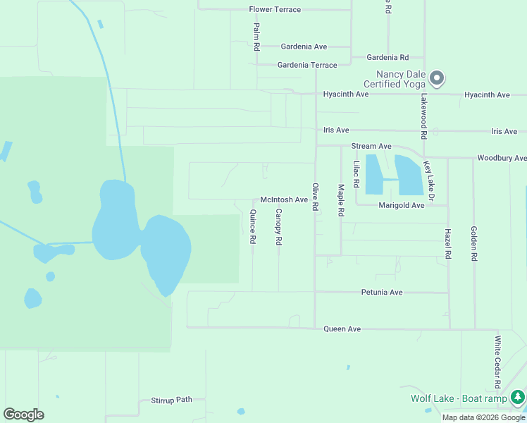 map of restaurants, bars, coffee shops, grocery stores, and more near McIntosh Avenue in Sebring