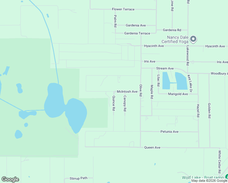 map of restaurants, bars, coffee shops, grocery stores, and more near McIntosh Avenue in Sebring