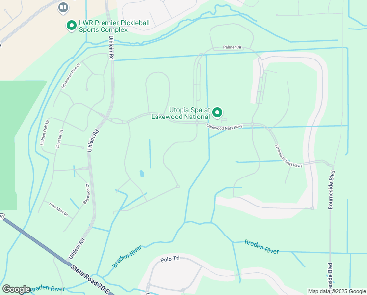 map of restaurants, bars, coffee shops, grocery stores, and more near 5831 Wake Forest Run in Bradenton