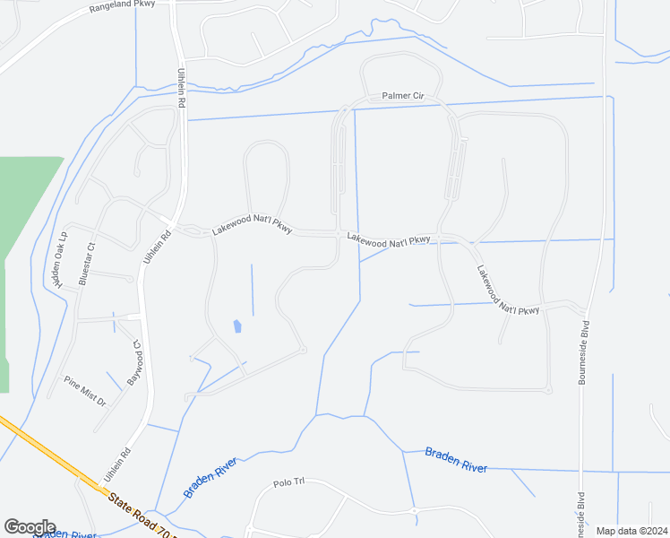 map of restaurants, bars, coffee shops, grocery stores, and more near 5819 Wake Forest Run in Bradenton