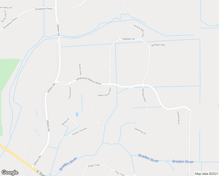 map of restaurants, bars, coffee shops, grocery stores, and more near 5805 Wake Forest Run in Bradenton