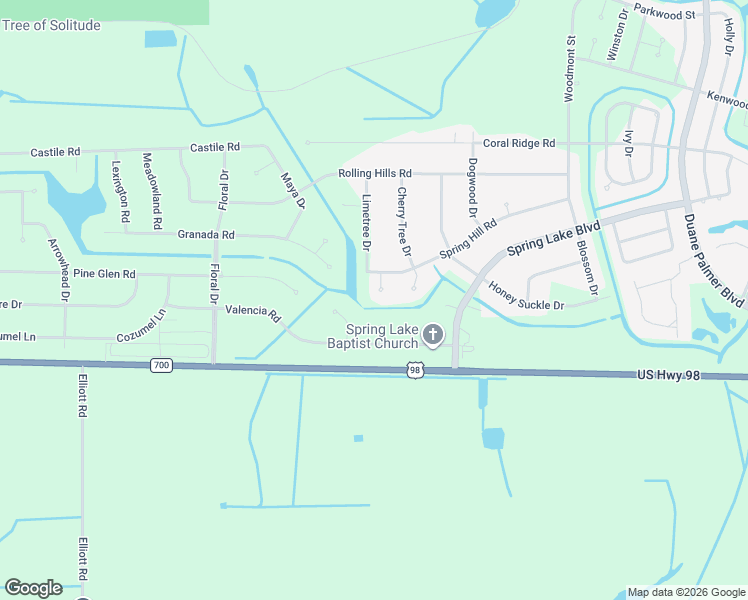map of restaurants, bars, coffee shops, grocery stores, and more near 202 Mimosa Court in Sebring