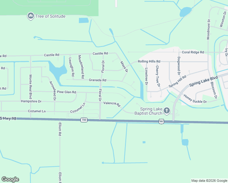 map of restaurants, bars, coffee shops, grocery stores, and more near 7833 Pine Glen Road in Sebring