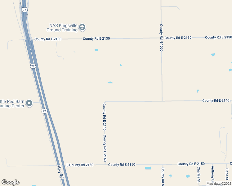 map of restaurants, bars, coffee shops, grocery stores, and more near 158 County Road E 2140 in Kingsville