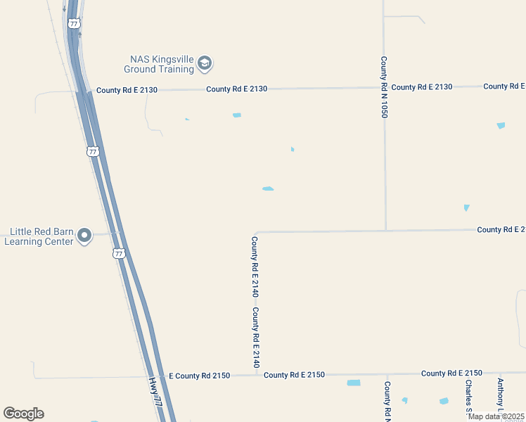 map of restaurants, bars, coffee shops, grocery stores, and more near 158 County Road E 2140 in Kingsville