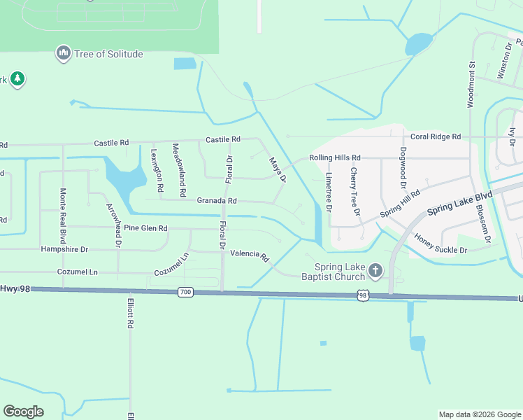 map of restaurants, bars, coffee shops, grocery stores, and more near 7833 Pine Glen Road in Sebring