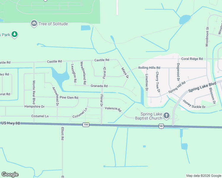 map of restaurants, bars, coffee shops, grocery stores, and more near 7833 Pine Glen Road in Sebring
