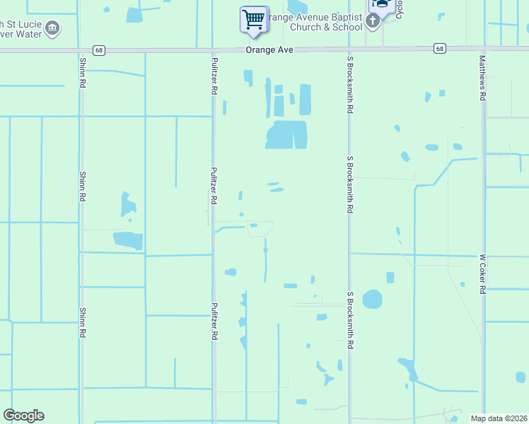 map of restaurants, bars, coffee shops, grocery stores, and more near 1138 Pulitzer Road in Fort Pierce