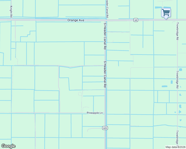map of restaurants, bars, coffee shops, grocery stores, and more near 905 South Header Canal Road in Fort Pierce