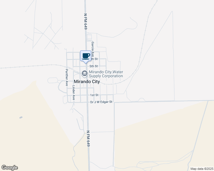 map of restaurants, bars, coffee shops, grocery stores, and more near Zapata Ave in Mirando City
