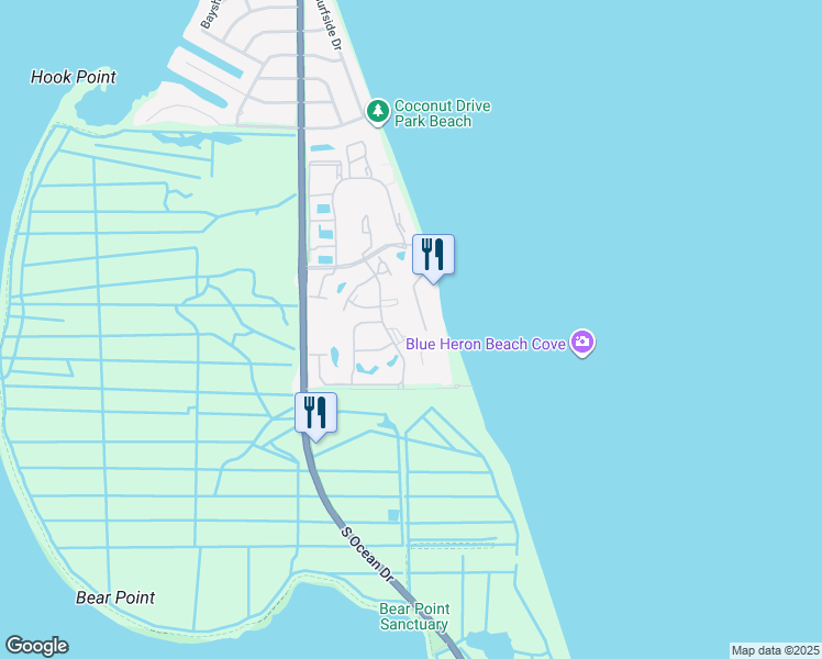 map of restaurants, bars, coffee shops, grocery stores, and more near 4011 Windward Drive in Fort Pierce