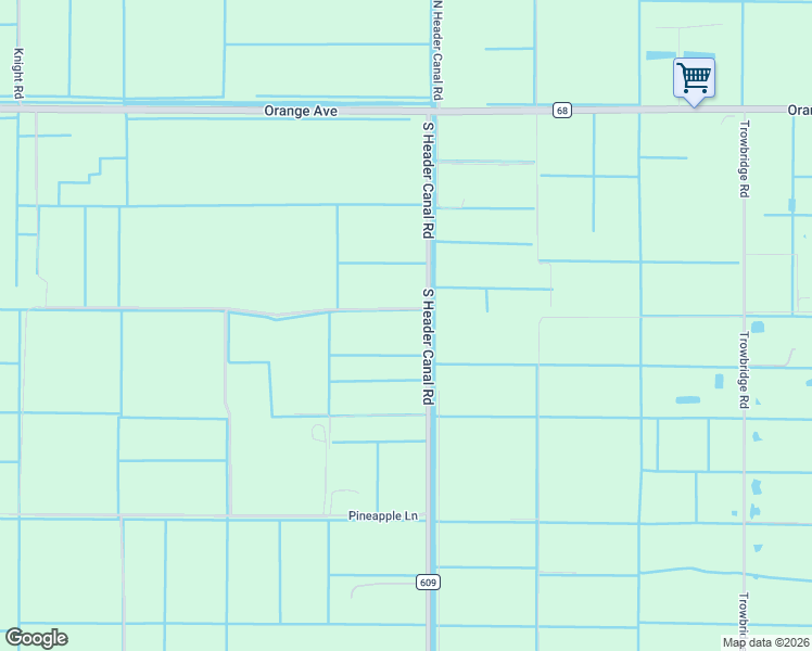map of restaurants, bars, coffee shops, grocery stores, and more near 905 South Header Canal Road in Fort Pierce